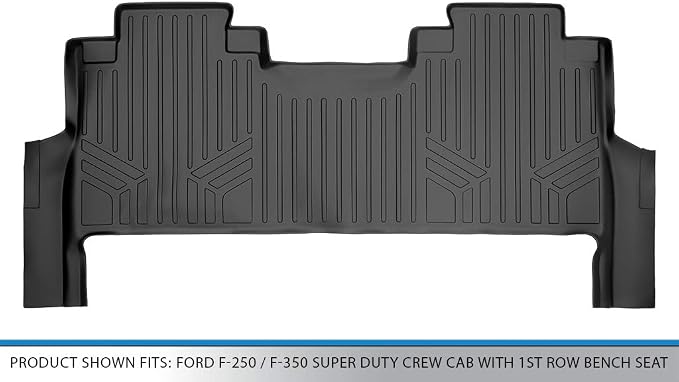 MAXLINER Custom Floor Mats 2nd Row Liner Compatible with 2017-2025 Ford F-250