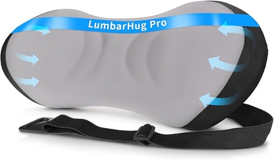 Ergonomic Lumbar Support Pillow for Office Chair, Car Seat | Memory Foam Lumbar Pillow Provides Back Support and Lower Back Comfort for Work, Driving, and Everyday Sitting