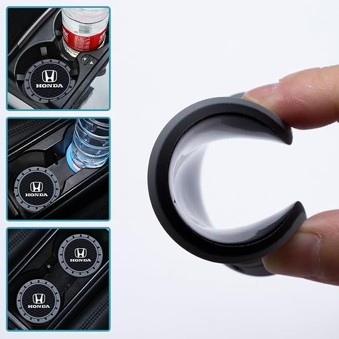 Cup Holder Insert Coaster Fit Honda Accord Civic Fit CRV Pilot EX CR-V EX-L Touring Pilot,Anti Slip Car Cup Coaster Interior Accessories