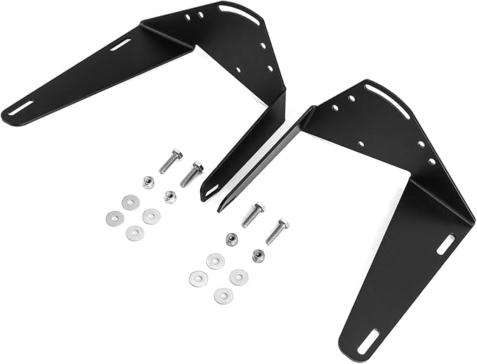 WeiSen Front Hidden Bumper Light Bar Mount Fit for Ram 2500 3500 2019-2024 | Fit 22" Straight LED Light Bar,No Drill,Heavy Duty Steel,Rust Resistant,Black Powder Coated,Light Bar Bracket