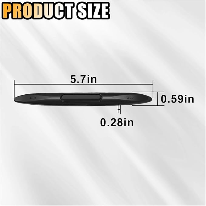 4PCS Car Door Edge Guards Car Side Door Protector, Rearview Anti-Collision Bumper Trim Guard Sticker, Auto Body Self Adhesive Anti-Scratch Strips for SUV Pickup Truck (Black)