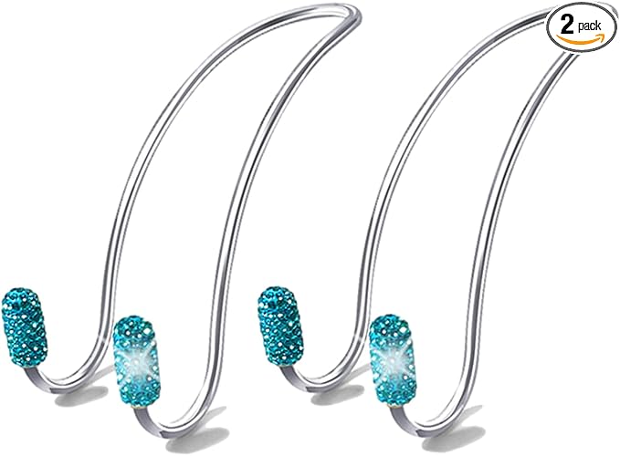 Guoord Bling Auto Hooks,Car Hangers Organizer Seat Headrest Hooks，Bag Organizers Rack and Hanger, Heavy-Duty Car Seat Hooks, Backseat Storage Hooks, Universal for SUV Truck Vehicle 2 Pack