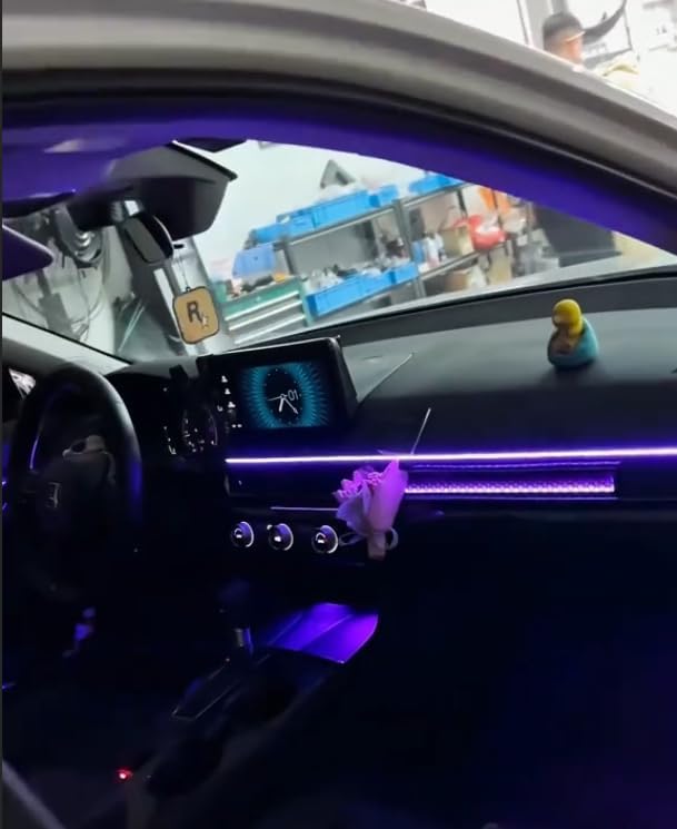 LED Ambient Lighting Kit for 11th Gen Honda Civic - Co-Pilot Glowing Trim, Footwell Light, 4 Luminous Trim Plates, Center Console Light bar