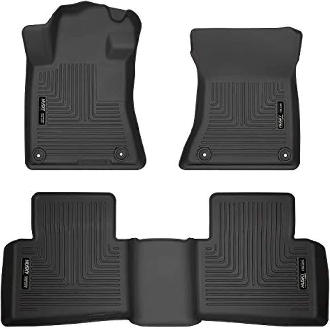 Husky Liners Weatherbeater Floor Mats | Fits 2019-2026 Nissan Altima | Front & 2nd Row, 3-pc Black - 99381