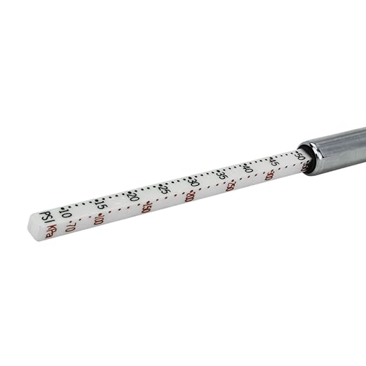 Milton S-921 Pencil Tire Pressure Gauge, Passenger Car, with Built-in Deflator Valve, Durable Plated Brass, Pressure Measured in PSI & kPa (Pack of 2)