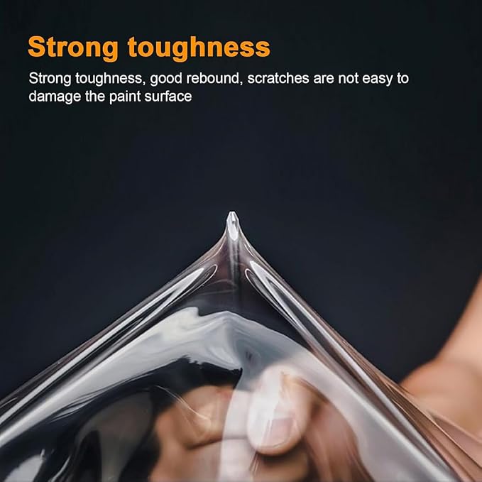 7.5mil TPU Clear Car Paint Protection Film Self Healing Adhesive Automotive Film Anti-Scratch Glossy Body Wrap Vinyl for DIY Vehicle Moto Interior Exterior,60inch x 12inch