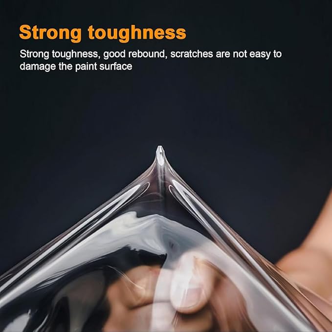 SUMAGITIN 7.5mil TPU Clear Car Paint Protection Film Self Healing Adhesive Automotive Film Anti-Scratch Glossy Car Body Wrap Vinyl for DIY Car Moto Interior Exterior,60inch x 10feet