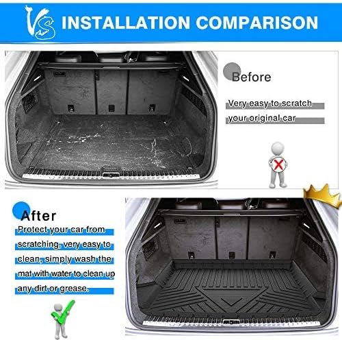 Cargo Liner Fits for Audi Q8/RS Q8 2019-2025 2026, All Weather Cargo Mat for Q8, Heavy Duty Waterproof Rear Trunk Mat for Q8 Accessories
