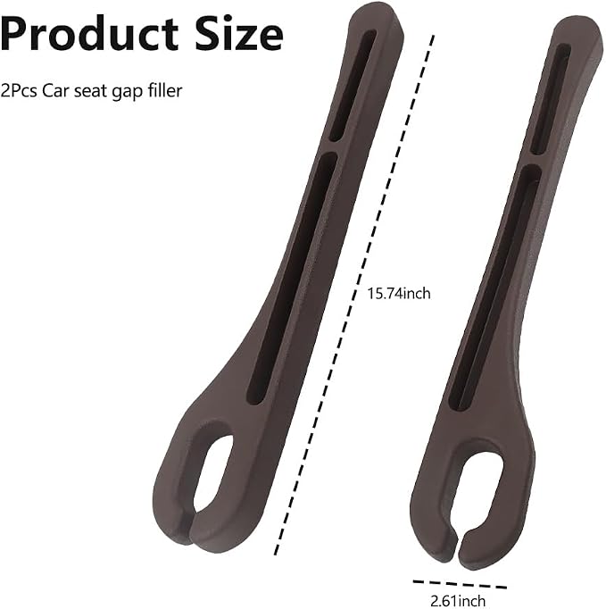 KIFIDAN 2PCS Car Seat Gap Filler Organizer,Upgrade Car Side Seat Gap Filler with Phone Holder,Multifunctional Car Seat Filler Gap Space Prevents Things Dropping for Cars,SUVs (Brown)