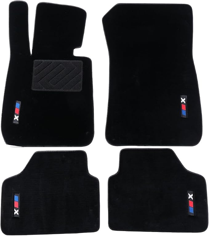 Custom Fit Wool Carpet Car Floor Mats for BMW X1 E84 2009-2015 - High-Density Anti-Slip All-Weather Full Coverage Mats