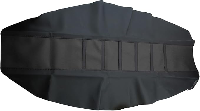 Universal Motorcycle Seat Cover Non-Slip Suitable Rubber Striped Seat Covers Soft for YZ125 YZ250 YZ450F WR250F WR450F TTR230 YZ TTR WR 125 250 Dirt Pit Bike Motocross Off Road Motorbike (Black)