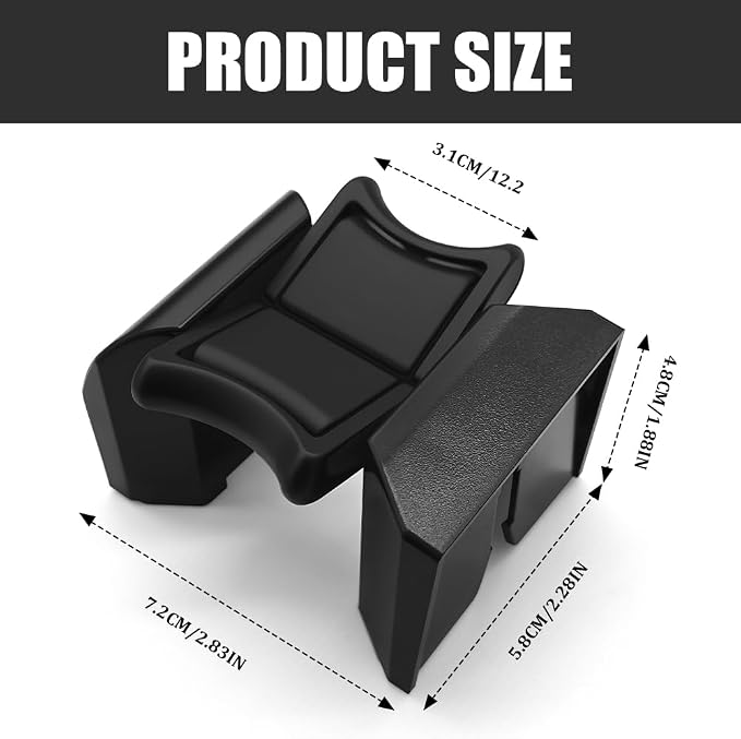 Cup Holder Insert Divider, Standard Car Interior Accessories Car Center Console Cup Holder Insert Divider Compatible with Toyota 2007-2011 Camry, Replaces OEM# 55618-06020