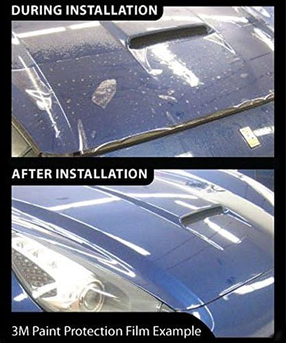 VViViD Clear Gloss Paint Protection Bulk Vinyl Wrap Film 12" x 60" Including 3M Squeegee and Black Felt Applicator