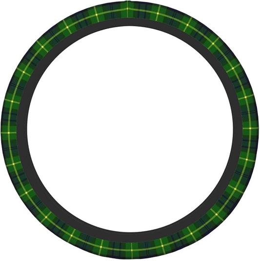 Thickened Elastic Steering Wheel Cover, Gordon Scottish Plaid Printed Tartan Ultra, Soft, Breathable, Fit for Cars, SUVs, Trucks, Stylish Comfortable Grip