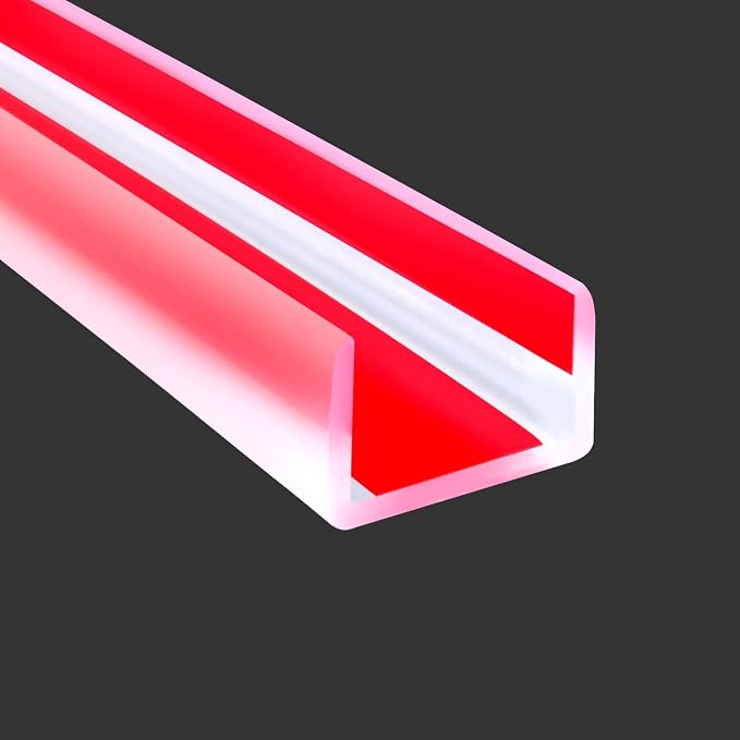 Clear Rubber Edge Trim, Self-Adhesive Cabinet Door Edge Guard, Size 3/4"(19mm), Fit 18-20mm, Flexible U Shaped Edge Banding, Peel and Stick U Shaped Baby Proof Protector for Plywood, Furniture, 10Ft