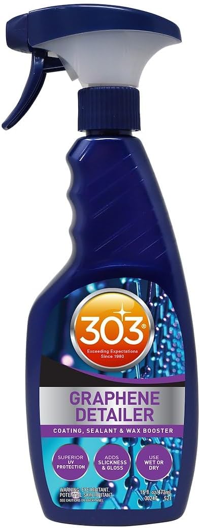 303 Graphene Detailer Spray for Paint & Coatings, 16 oz | Enhances gloss and slickness while boosting protection on paint, waxes, and coatings.