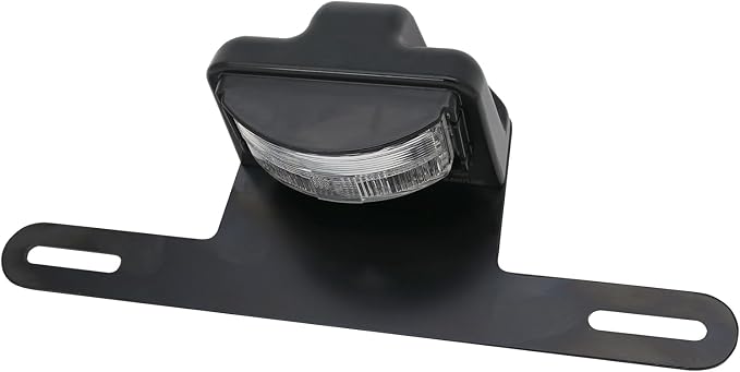 LED License Plate Light for RV Trucks UTV ATV Trailer Lorry Boat Number plate lamp Trailer Light Waterproof License Tag Lights (Black Housing +Bracket Mount)