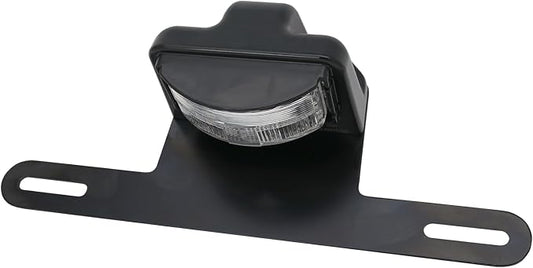 LED License Plate Light for RV Trucks UTV ATV Trailer Lorry Boat Number plate lamp Trailer Light Waterproof License Tag Lights (Black Housing +Bracket Mount)