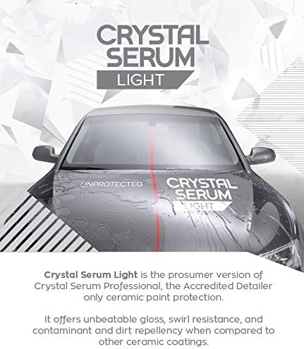 Gtechniq Crystal Serum Light Ceramic Coating for Cars, 1 fl oz | Up to 5 Years Protection, High Gloss Shine, Swirl and Chemical Resistance
