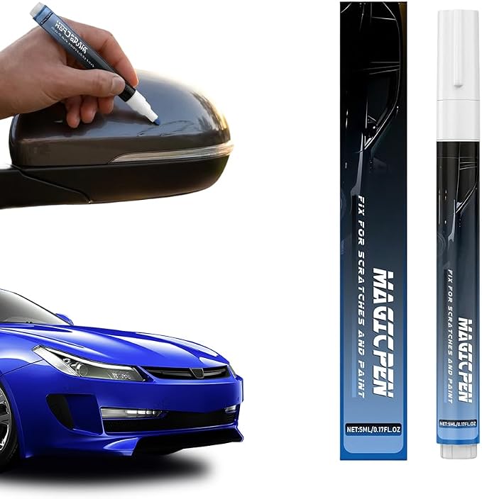 Magic Car Scratch Remover Pen, Universal Car Scratch Removal Pen, Quick Paint Repair Pen for Scratches and Paint, Easy Use Car Touch Up Pen Fits All Car Colors (1PC)