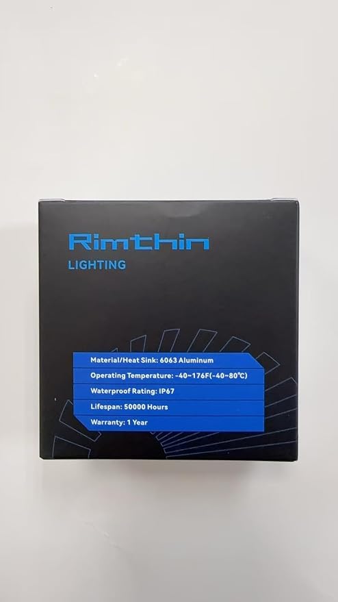 rimthin H7 Bulbs Fog Lights, 6000K Cool White Super Bright Fog Light, Plug and Play, Pack of 2