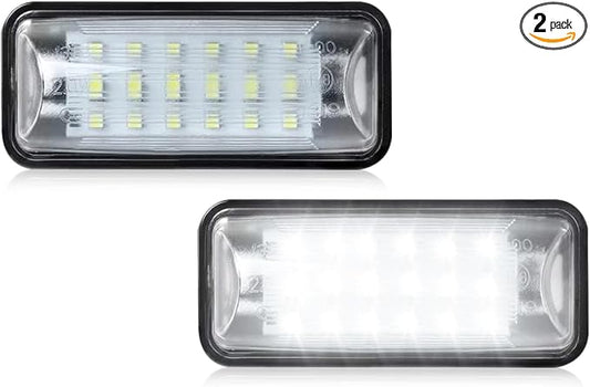 LESAUCE LED License Plate Light For Subaru Impreza WRX STI XV Crosstrek BRZ Legacy Forester Scion FR-S Toyota 86, 6000K White LED Tag Lights, IP68 Waterprooof, 2PCS
