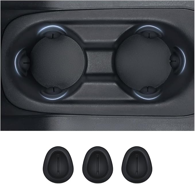 2026 Latest Car Cup Holder Insert/Holder Position Limiter - Anti Shake Silicone Car Coasters Bottle Stabilizers with Self-Adhesive - Car Must Haves Cup Holder Inserts for Car Truck SUV (3PCS)