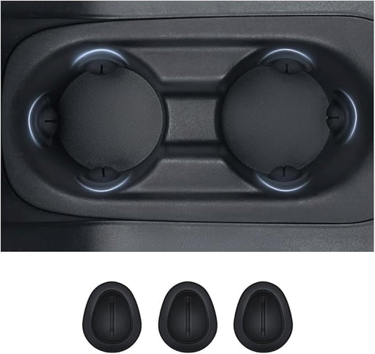 2026 Latest Car Cup Holder Insert/Holder Position Limiter - Anti Shake Silicone Car Coasters Bottle Stabilizers with Self-Adhesive - Car Must Haves Cup Holder Inserts for Car Truck SUV (3PCS)