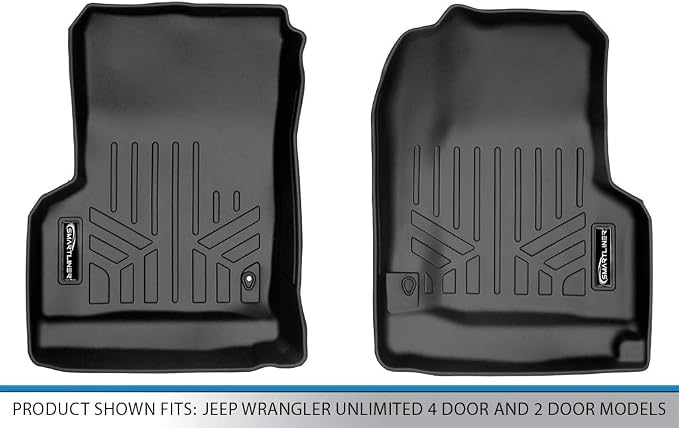 MAXLINER Floor Mats 1st Row Liner Set for 1997-2006 Jeep Wrangler