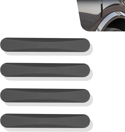 4PCS Silicone Car Door Edge Guards, Car Door Anti-Collision Guards, Universal Silicone Car Door Bumper Guard, Adhesive Bumper Scratch Guards for Auto, Sedans, Trucks, SUVs(Black)