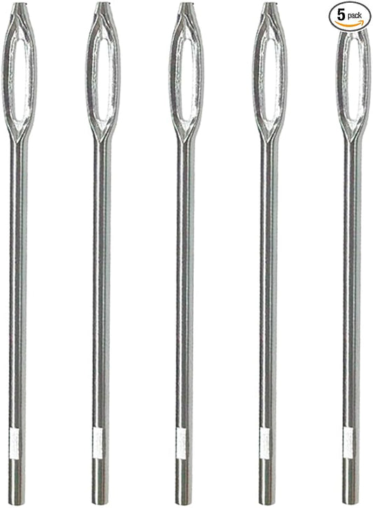 ZIMISI Car Tire Repair Tool, 4.33'' Flat Metal Split Eye Needles, T-Handle Car Tire Plug Kit, Heavy Duty Tire Puncture Spikes, Tire Patch Repair Tool for Cars, Motorcycles, Trucks (5PCS)