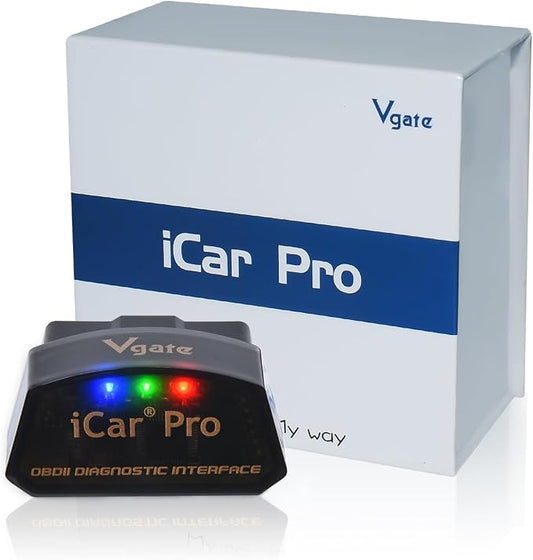 Vgate iCar Pro(BT3.0/ BLE4.0) OBD2 Scanner Bluetooth Code Reader Diagnostic Scan Tool for Android & iOS & Windows Compatible with ELM327 Adapter