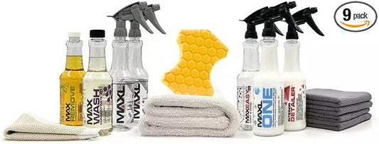 MAXL® Method Complete System 10 Premium Auto Detailing Solution Bundle | All-in-One Car Detailing Kit for Deep Clean, Paint Protection, Instant Gloss, Spot-Free Drying, Easy Rinse-Off Application
