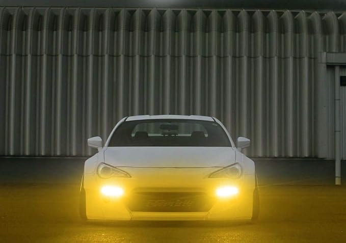 iJDMTOY 10pc Set Amber Yellow 30W High Power Flexible LED Lighting Kit Compatible With Car DRL/Driving Light or Undercar Puddle Ground Effect Lighting