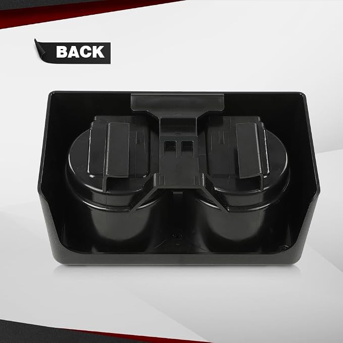 CROSSDESIGN Front Rear Bench Seat Dual Cup Holder Center Console Insert | Compatible with Chevy Colorado/GMC Canyon 2004-2012 19256630 89039574 89039575 19121876