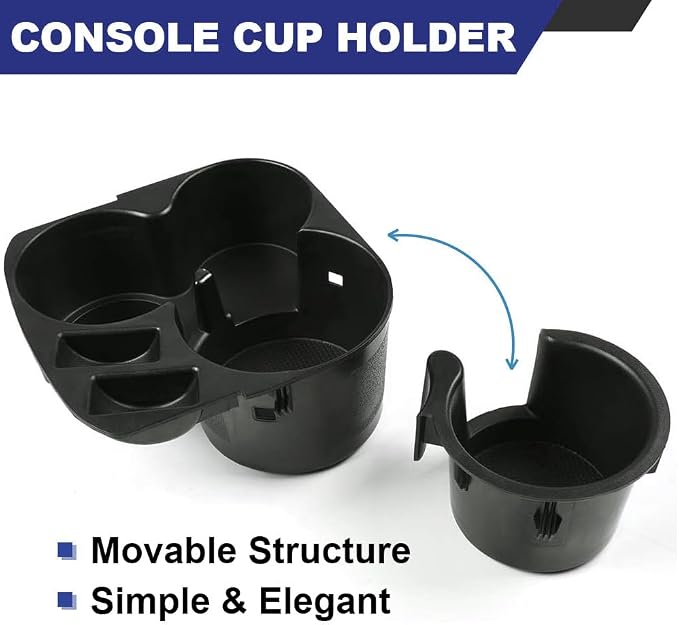 PIT66 Cup Holder Attachment Fit Nissan Altima 2007-2012 | Center Console, Black, Replaces 68431-JA00A, Compatible with 2007-2012 Nissan Altima
