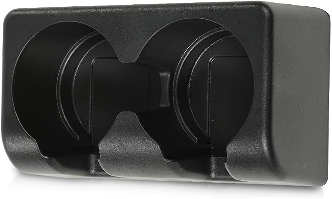 CROSSDESIGN Front Rear Bench Seat Dual Cup Holder Center Console Insert | Compatible with Chevy Colorado/GMC Canyon 2004-2012 19256630 89039574 89039575 19121876