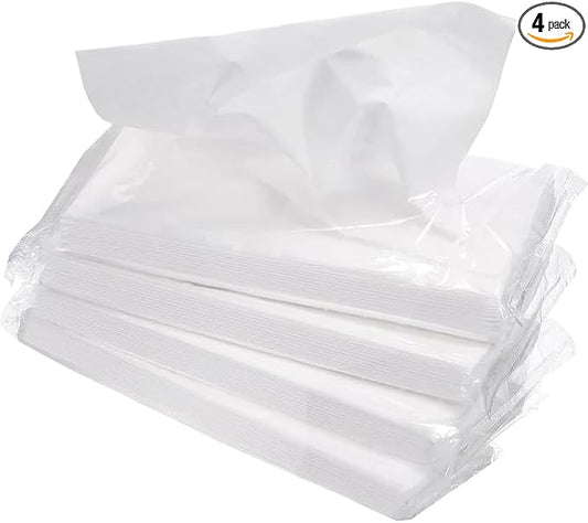 Car Tissue Refills, Auto Travel Tissue Packs, Facial Napkin Refills for Car Visor Tissue Holder - 3-Ply 36 Sheets/Pack - 4Packs