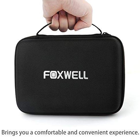 FOXWELL Protective Carrying Case for OBD2 Scanner, Battery Tester, Diagnostic Tools & Cable Storage -Professional OBDII Storage Box for Handle-Size Code Readers