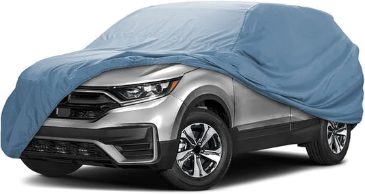 iCarCover 18-Layers Premium Universal Fit SUV Car Cover Waterproof All Weather Sun Rain Snow UV Protection Outdoor Indoor Full Exterior Covers for Automobiles Sedan Hatch Coupe Fit for 174-178 inch