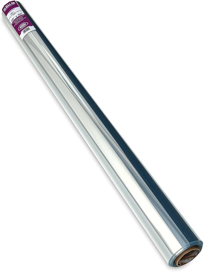 Grafix Dura-Lar 0.007" Film, Ultra Clear, Glossy 40" x50', Material, Mylar/Acetate Alternative for, Blank Stencils and Templates, Protection, Transparencies, Windows, Arts and Crafts, Roll