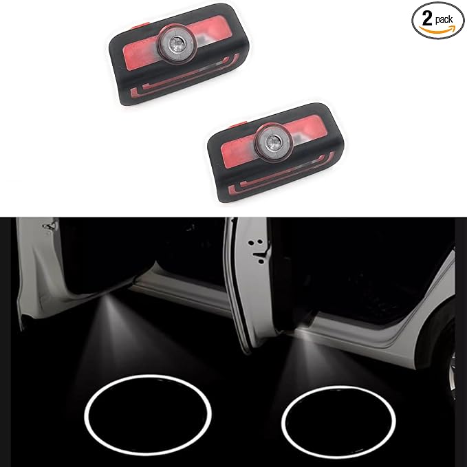 2pc Car Door LED Logo Projector Lights, Welcome Shadow Lamp, Automotive Step Light Compatible with 2022-2024 C W206 2023-2024 GLC 2024 E Class 2021-2024 S Class(W206)