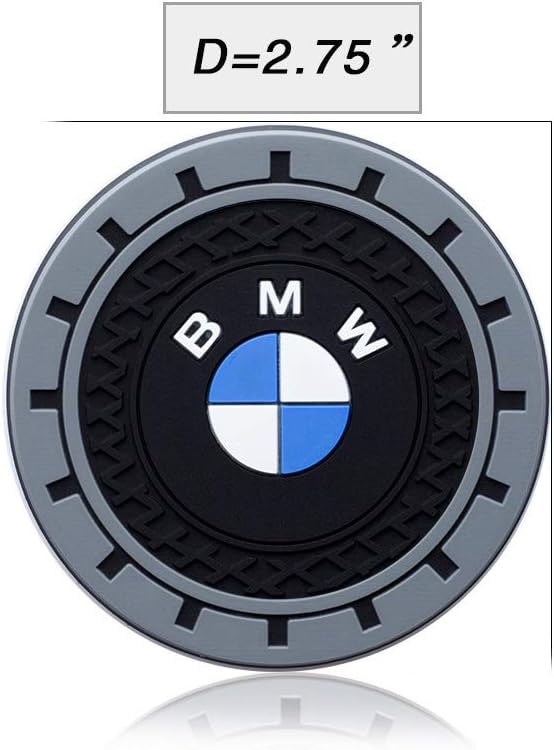 Car Cup Holder Coaster Compatible with BMW 1 3 5 6 Serie X1 X3 X7 X5 X6 Z4 7 M Series, Auto Cup Holder Insert Coaster, 2PCS