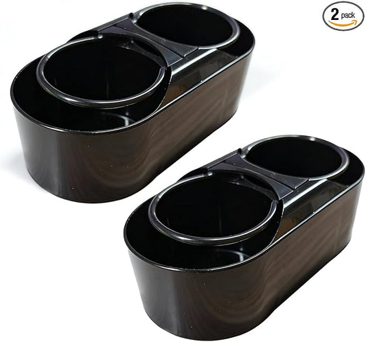 Craedli Car Center Console Cup Holder, Automotive Beverage Holder for Fixing Water Cups and Drinks, Self-Adhesive Vehicle Interior Organizer Accessory for SUV, Truck(2PCS)