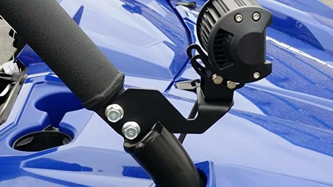 UTV Pod Light Brackets LED A-Pillar Light Mount for Polaris RZR XP 1000/RZR 900/800 Rust-Proof Cube Metal Side Mounting Bracket (2 Pack)