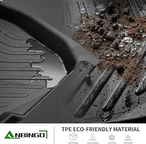 ANBINGO®Custom Toyota Corolla Floor Mats 2014-2019(Sedan Only),for Toyota Corolla Car Weather Mat All Weather Mats for Corolla TPE Car Matt Rugs for Corolla Rubber Trunk Carpet
