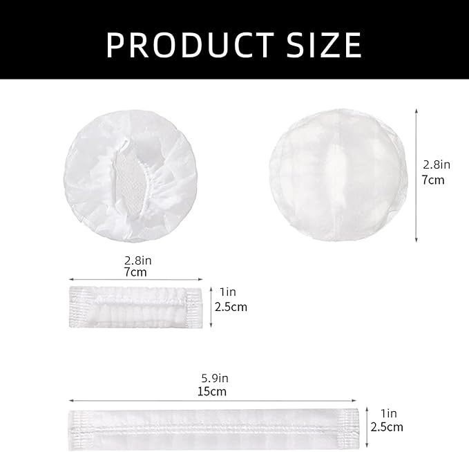 80Pcs Disposable Luggage Wheel Protectors Antislip Wear Resistant Elastic Nonwoven Fabric Covers for Suitcase Wheels