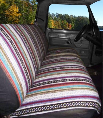 West Coast Auto Universal Baja Saddle Blanket Bench Full Size Seat Cover Fits Ford, Chevrolet, Dodge, and Full Size Pickup Trucks (National)