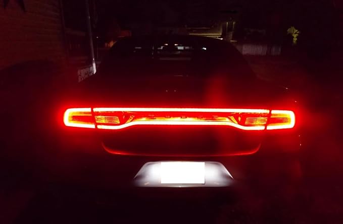 iJDMTOY Xenon White 18-SMD Full LED License Plate Light Kit Compatible With Dodge 2015-up Charger Challenger, Compatible With Chrysler 300 & Pacifica, Compatible With Jeep 2017-up Compass, etc