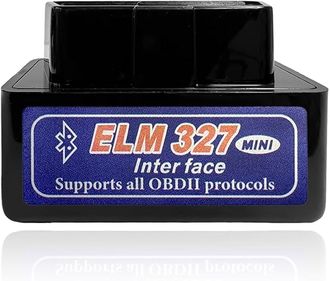 KVAEY OBDII Car Auto Diagnostic Scanner, ELM327 Automotive Bluetooth Scan Tool and Code Reader, Professional Car Bluetooth Engine Fault Code Reader, Universal Car Accessories (Black & Blue)